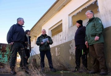Abrissarbeiten auf Dreiborner Hochfläche im Nationalpark Eifel