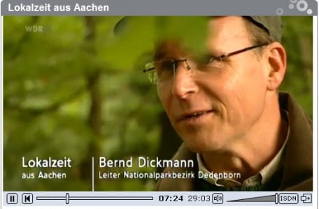 Bernd Dickmann, Leiter des Nationalparkbezirks Dedenborn, in einem Beitrag der WDR-Lokalzeit Aachen vom 11. Oktober 2011.