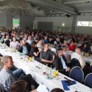 Bild 4: Rund 200 Teilnehmer waren zur Tagung im Antoniushof in Simmerath-Rurberg gekommen, um zu den Themen der Waldentwicklung im Nationalpark Eifel zu diskutieren. (Foto: Wald und Holz NRW/M. Blaschke)