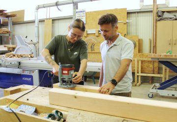 Den Tischlerberuf im Nationalpark Eifel erlernen