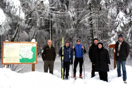 Die Loipensaison ist im Nationalpark Eifel eröffnet.