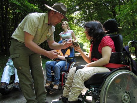 Die Ranger sind für den Umgang mit Menschen mit unterschiedlichen Behinderungen geschult.