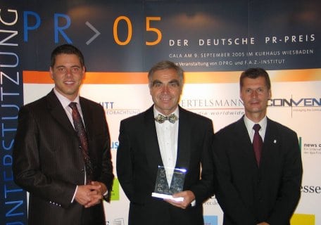 Im Rahmen einer großen Gala-Veranstaltung wurden am vergangenen Freitag die Deutschen PR-Preise 2005 vergeben. In der Kategorie Neuland ging die Auszeichnung an das Projekt Eifel barrierefrei. Malte Wetzel, Pressereferent und Barrierefrei-Koordinator des