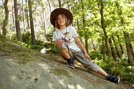 In der Wildniswerkstatt Düttling kommen junge Besucher auf ihre Kosten!
