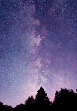 Milchstraße über dem Nationalpark Eifel.