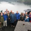 Ministerpräsident Dr. Jürgen Rüttgers mit seinem Ministerstab am Urftsee im Nationalpark Eifel, Quelle: Michael Lammertz, NLP Eifel