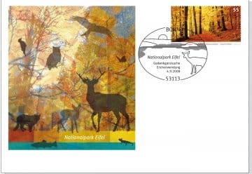 Nationalpark Eifel als Gedenkbriefumschlag der Deutschen Post