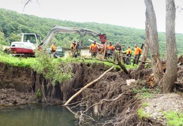 Nationalpark leistet Amtshilfe bei Aufräumarbeiten am Urftsee