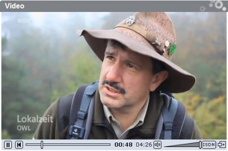 Ranger Ralf Hilgers bei der WDR-Lokalzeit OWL im September.