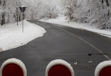 Vollsperrung der Kermeter-Hochstraße im Nationalpark Eifel