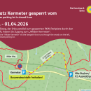 Wegbeschreibung von P2 zum Rastplatz Kermeter